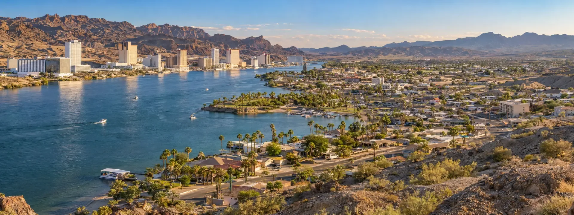The Colorado River between Bullhead City, Arizona and Laughlin, Nevada