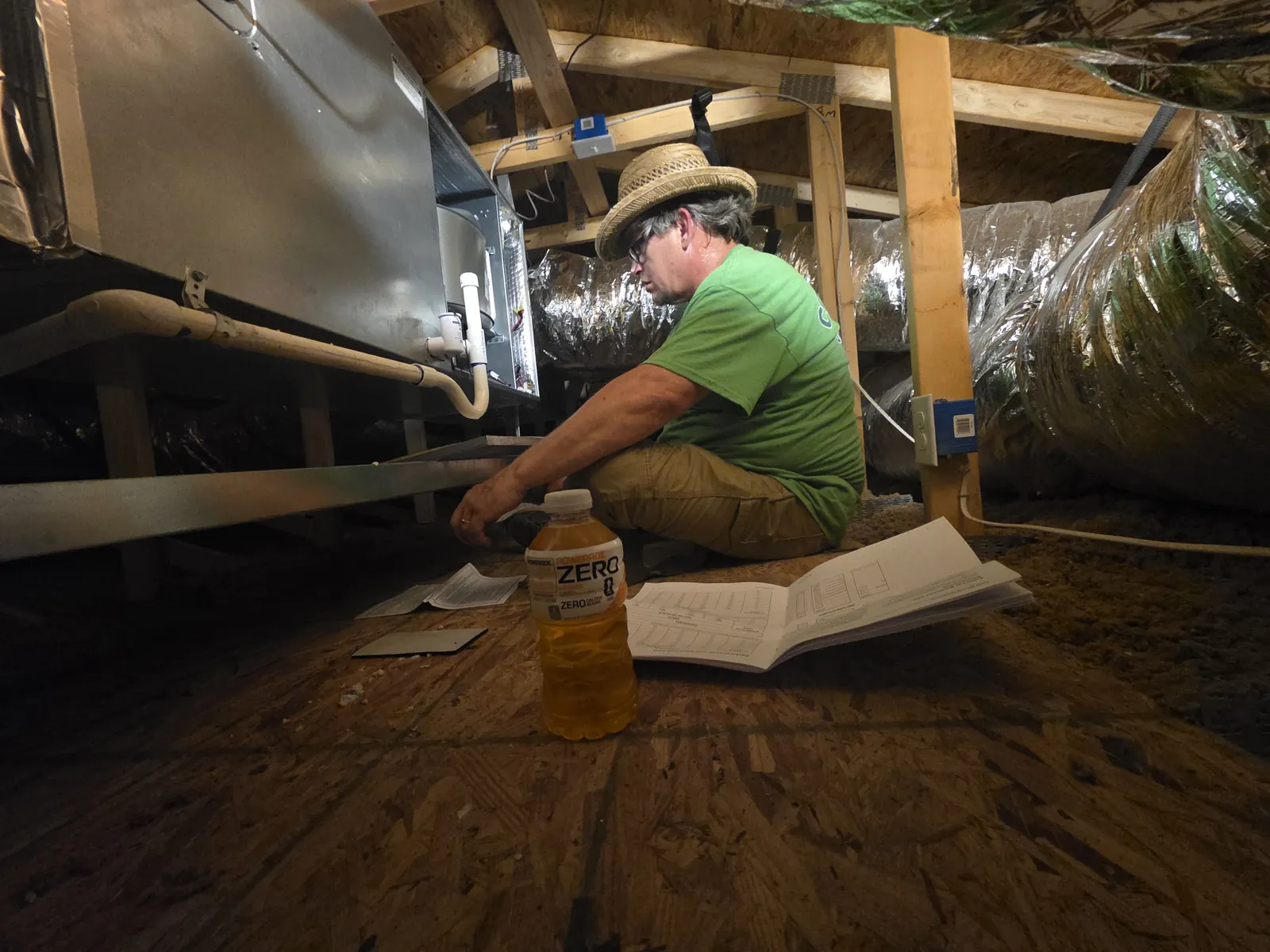 Comfort Air Solutions technician working on a recreational vehicle