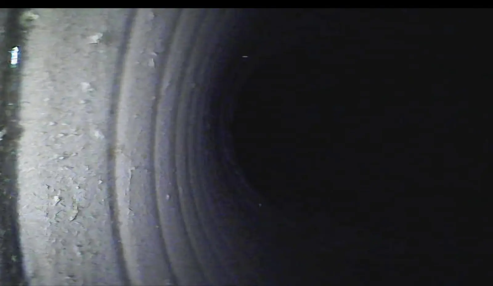Camera view inside a residential duct run